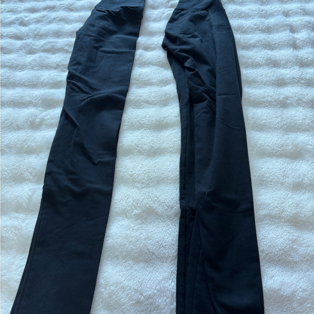 2-Set Black Straight-Leg Leggings